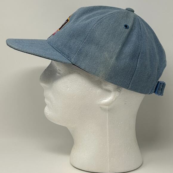 Vintage 90s Crown Royal Country Music Series 93 Hat Cap Western Strapback Blue - Picture 8 of 12